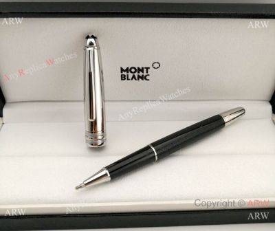 Mont blanc Fake Meisterstuck Silver and Black Fineliner Pen w/ Box